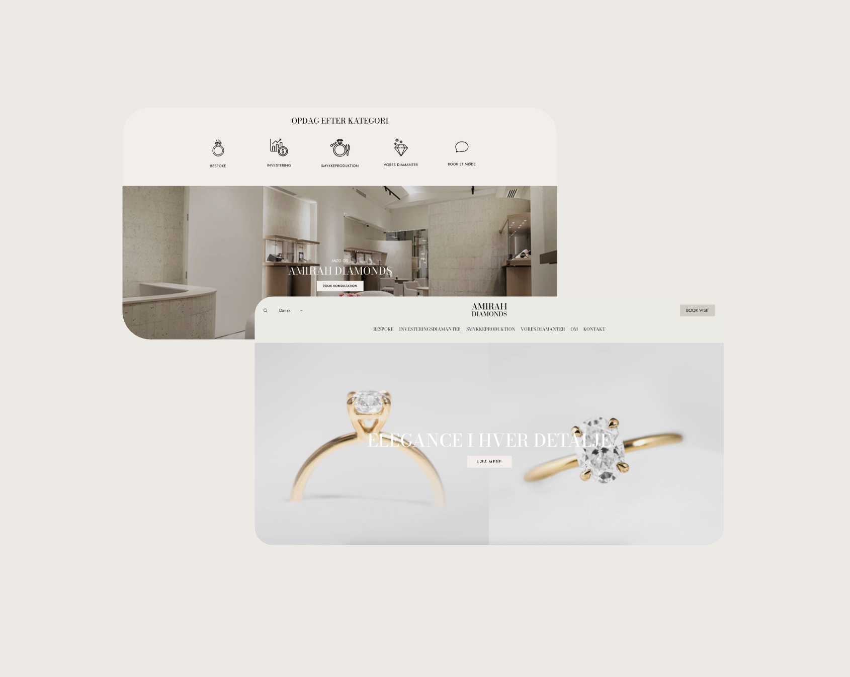 Smykkefirma webdesign