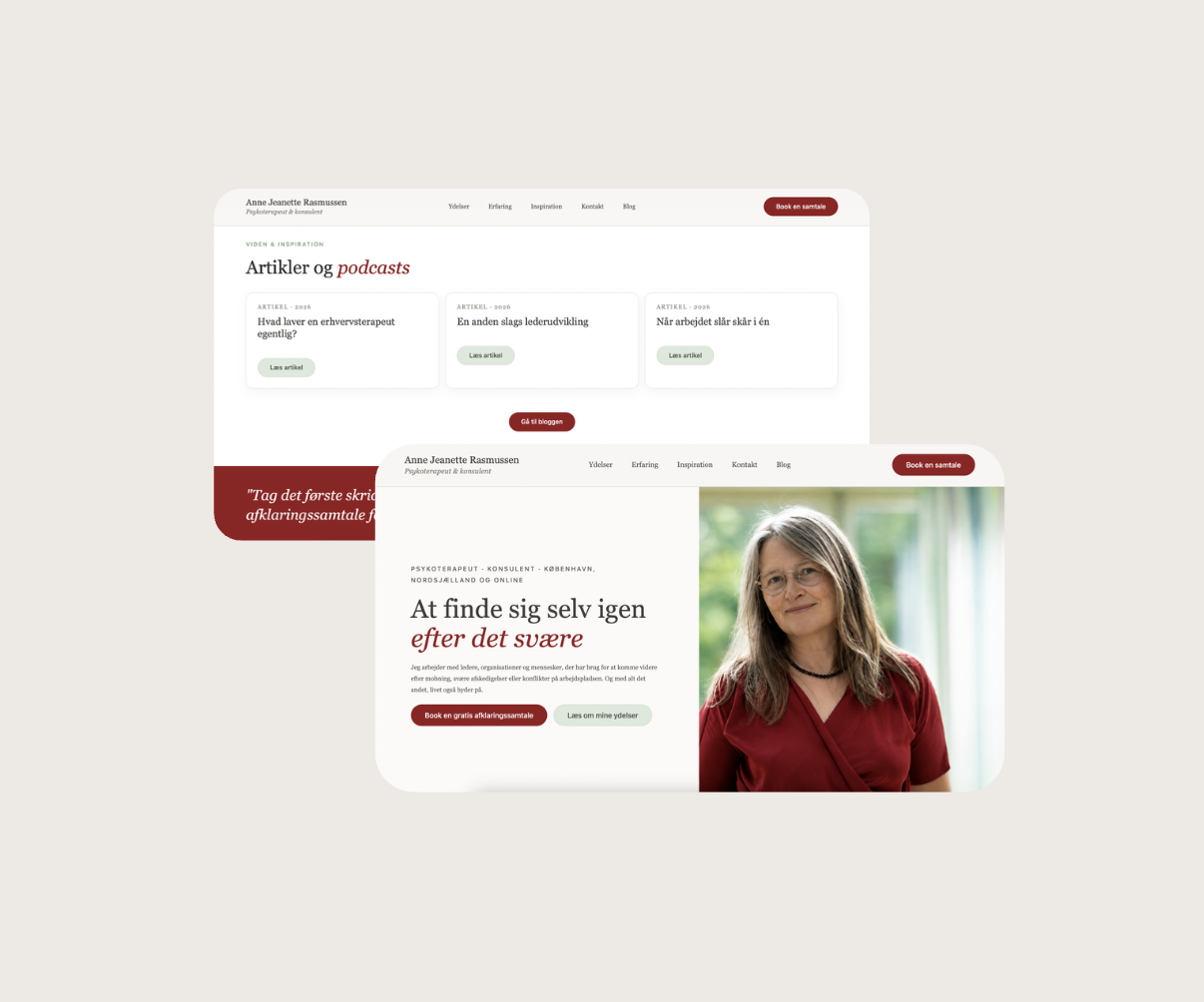 Smykkefirma webdesign